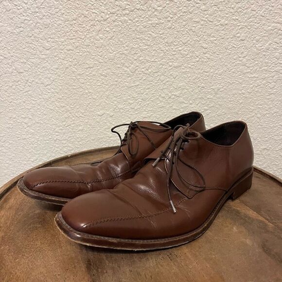 To Boot New York Brown Leather Oxford Dress Shoes Men’s 8 1/2 - Picture 1 of 8